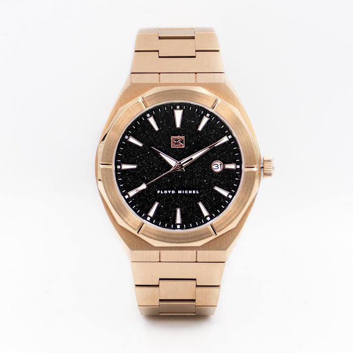 Aventurine Rose Gold Automatic Stainless Steel